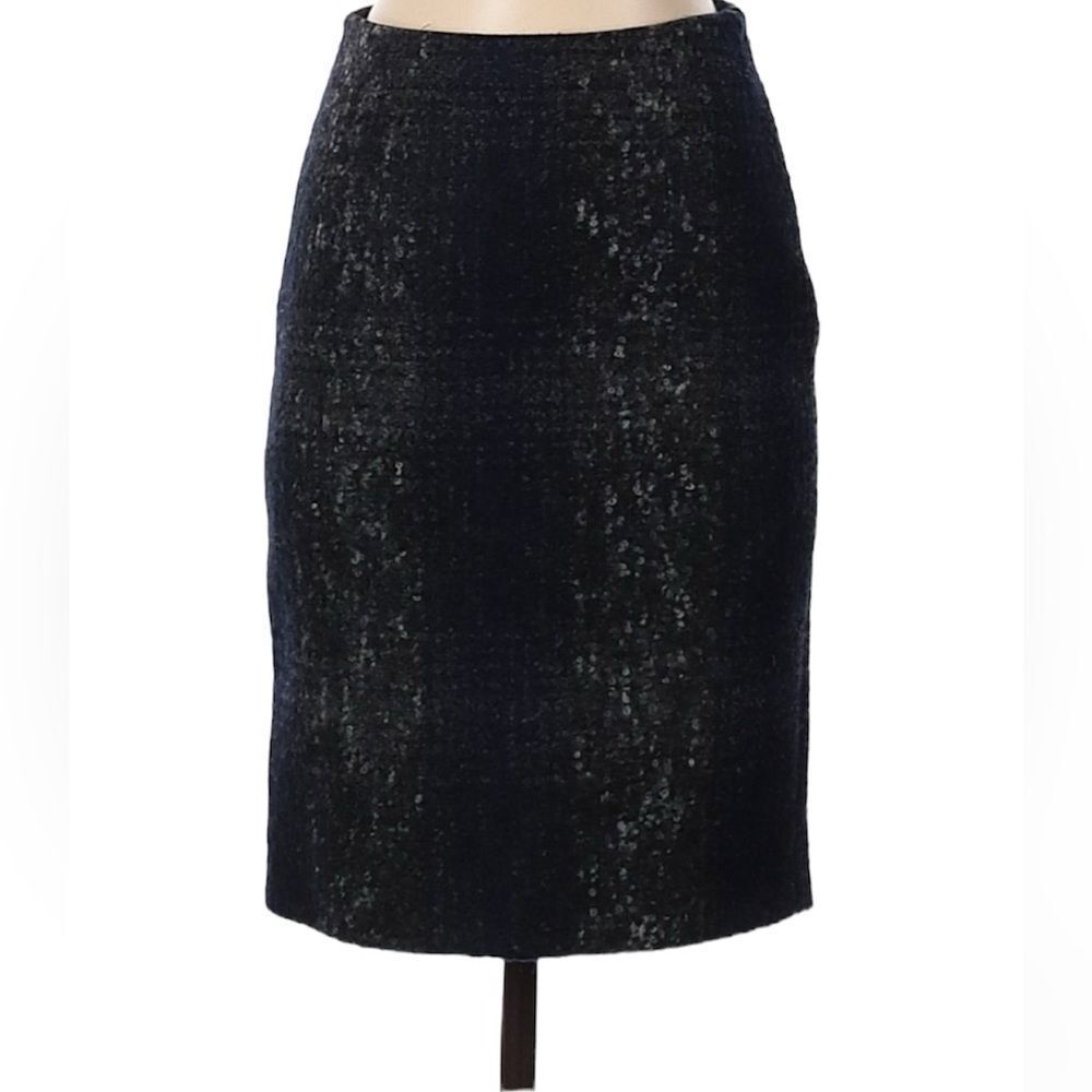 PRADA Skirt Multi-colored Plaid Bouclé Wool Made in Italy US Size XS 0 EU 36 - Picture 5 of 7